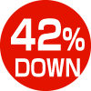 42%down